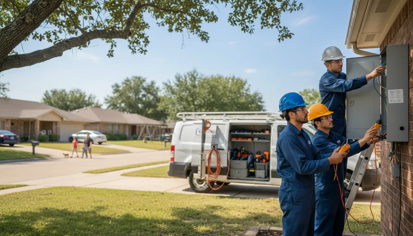 Certified electrician providing emergency electrical services in Holland, IA